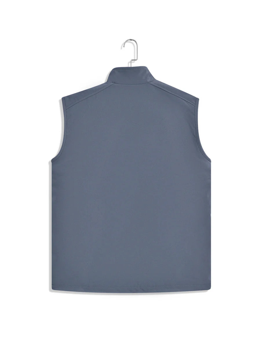 Grey Plain Gilet Jacket